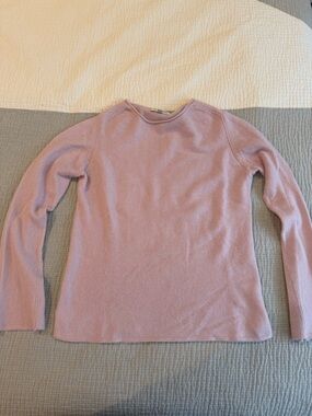 Neiman Marcus Pink Cashmere Crewneck Sweater